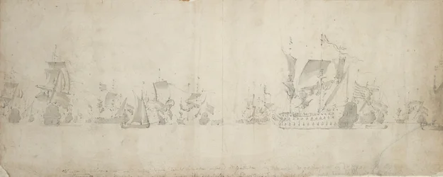 Nederländska flottan efter krigsrådet, 8-18 augusti 1665