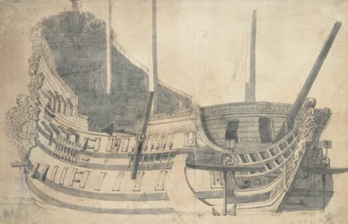 Porträtt av "Jaarsveld", ca 1665 (grafit, grå tvätt)