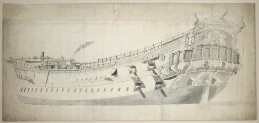 Porträtt av "Charles Galley", ca 1676 (grafit, grå tvätt)
