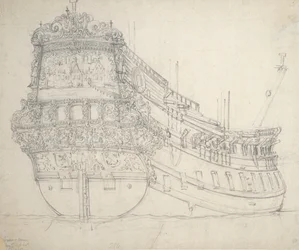 Porträtt av "Hilversum", ca 1655 (grafit)