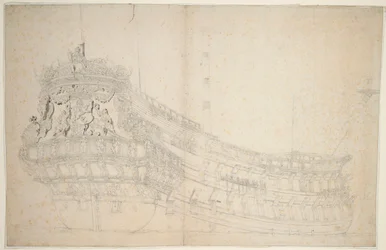 Porträtt av "Hollandia", ca 1666 (offset, grå tvätt)