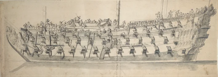 Porträtt av "Neptunus", ca 1685 (teckning)
