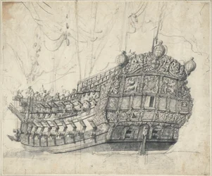 Porträtt av "Tigern" (1678), ca 1681 (grafit, grå lav)