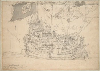 Porträtt av "Zeelandia", ca 1659 (grafit, grå tvätt)