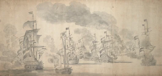 Slaget vid Solebay, 28 maj-7 juni 1672 (grafit)