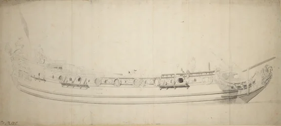 Porträtt av "Saudadoes", ca 1676 (grafit, grå lav)