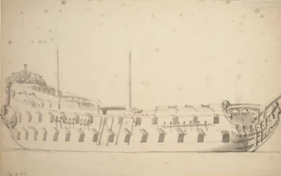 Porträtt av "Vrijheid", ca 1686 (grafit, grå tvätt)