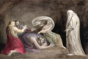The Witch of Endor Raising the Spirit of Samuel.