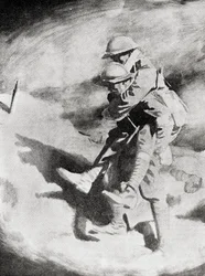 Poilu och Tommy efter målning av Sir William Orpen.