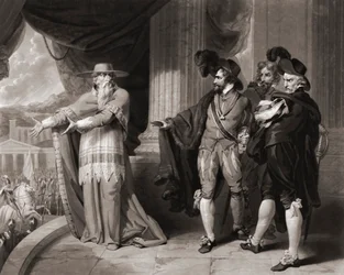 Francisco Jimenez de Cisneros svarar adelsmännen. (skriva ut)