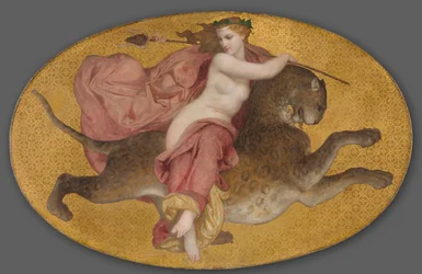 Backant på en panter, 1855