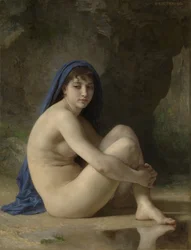 Sittande nakenmodell, 1884