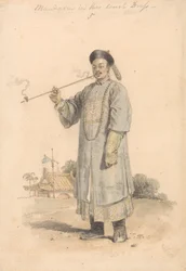 En mandarin i sin hovklänning