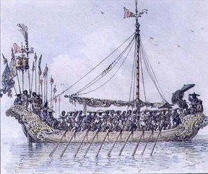Kinesisk Galley (akvarell)