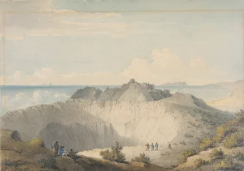 Kratern på toppen av Mount Worroray, Owhyhee