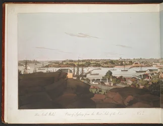 Utsikt från Sydney över den västra sidan av viken.