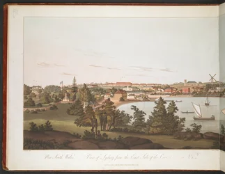 Utsikt över Sydney från den östra sidan av viken.