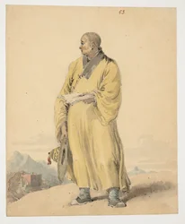 WD 961 f.53, Porträtt av en Lama, eller Bonze