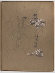 Studier för oljemålningen, ?Flaggan: Albuhera, 16 maj 1811?