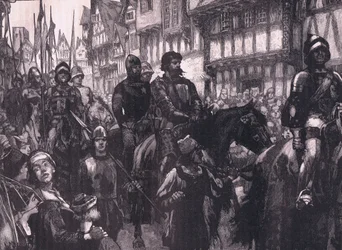 Wallace på väg till Westminster Hall AD 1304