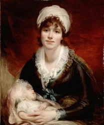 Lady Beechey och hennes barn, ca 1800