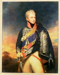 Porträtt av Ernest, hertig av Cumberland och kung av Hannover (1771-1851) (olja på duk)