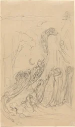 A Resurrection Scene (The Gambols of Ghosts) [recto]