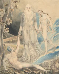 Den gudomliga närvarons ängel som bringar Eva till Adam The Creation of Eva..., recto..., 1803.