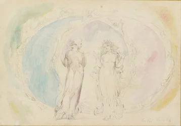Beatrice och Dante i Tvillingarna, mitt i lågornas sfärer, 1825-1827