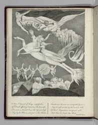Illustration till "Leonora, A Tale" av Gottfreid Augustus Bürger, graverad av Perry, 1796