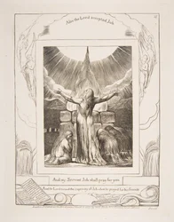 Jobs Sacrifice, från illustrationer av Jobs bok, 1825-26.