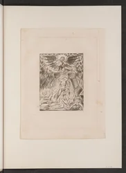 Jobs söner och döttrar överväldigade av Satan, 1825.