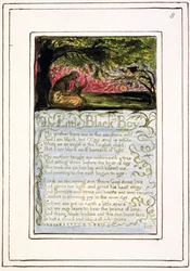 P.124-1950.pt8 The Little Black Boy: plansch 8 från Songs of Innocence and of Experience (exemplar R) ca 1802-08 (etsning, bläck och akvarell)