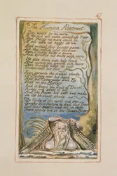 P.125-1950.pt47 The Human Abstract: skylt 47 från Songs of Innocence and of Experience (kopia AA) c.1815-26 (etsning, bläck och wc)