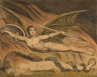 Satan jublar över Eva