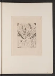 Satan går ut från Herrens närvaro, 1825.