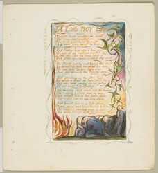 Songs of Innocence and of Experience: A Little Boy Lost, ca. 1825.