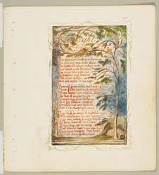 Sånger om oskuld och erfarenhet: Natt, ca. 1825.