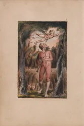 Songs of Innocence and of Experience, Plate 1, Innocence Frontispice (Bentley 2)