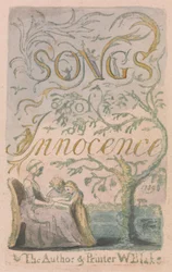Songs of Innocence and of Experience, Plate 2, Innocence Titelsida (Bentley 3)