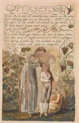 Songs of Innocence and of Experience, Plate 37, "Nurses Song" (Bentley 38)