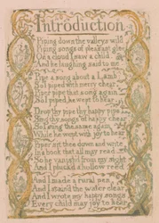 Songs of Innocence and of Experience, Plate 3, Introduction (Bentley 4)