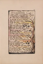 Songs of Innocence and of Experience, Plate 52, A Little Girl Lost (Bentley 51)