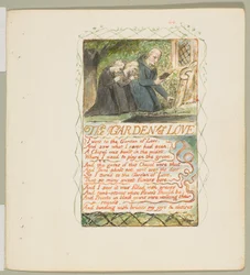 Sånger om oskuld och erfarenhet: Kärlekens trädgård, ca. 1825.