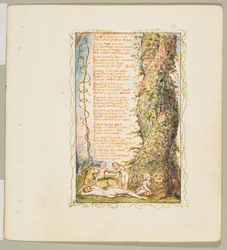 Songs of Innocence and Experience: The Little Girl Found andra plattan, ca. 1825.