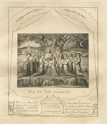 Jobs bok: Pl. 1, Så gjorde Job ständigt, 1825.