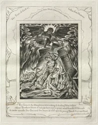 Jobs bok: Pl. 3, Dina söner och dina döttrar åt och drack vin..., 1825.
