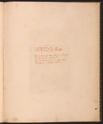 The Book of Thel, tavla 1, Thels motto...