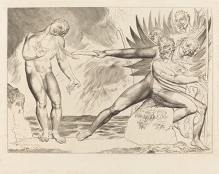 Cirkeln av de korrupta tjänstemännen, djävlarna som plågar Ciampolo, 1827.