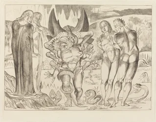Tjuvarnas krets; Agnolo Brunelleschi attackerad av en sexfotad orm